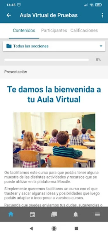 Aula Virtual Educacyl for Android - Seamless Learning