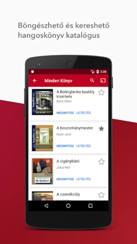 Hungarian Audiobooks for Android - Explore Free Classics