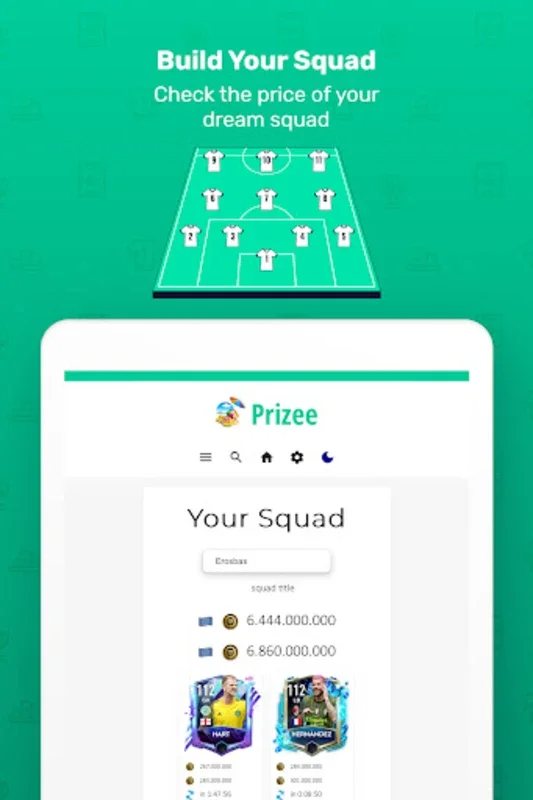 Prizee - FM 23 Database for Android: Manage Squads