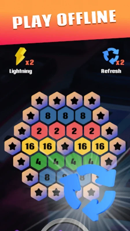 SuperHexaLegend for Android - Play and Merge Hexagons