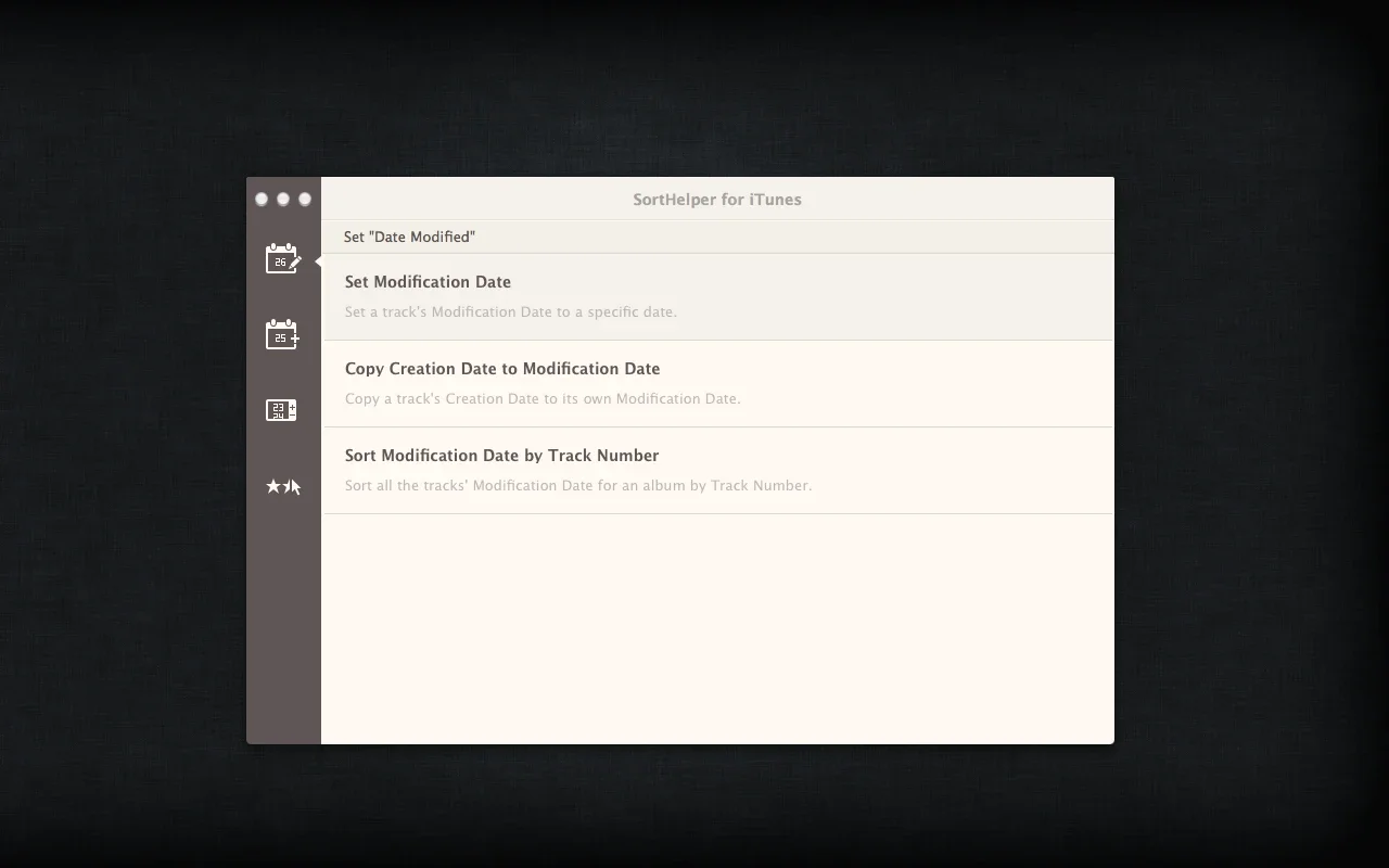 SortHelper for iTunes for Mac - Streamline Your iTunes Library