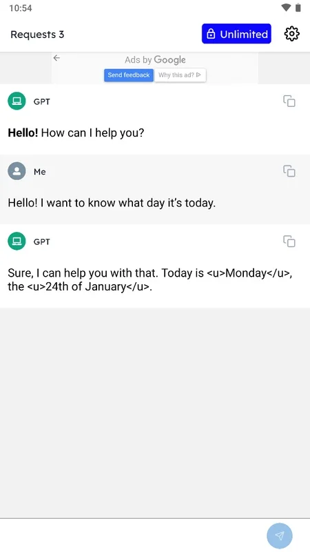 ChatG - AI Chat Bot GPT for Android: Personalized Chats