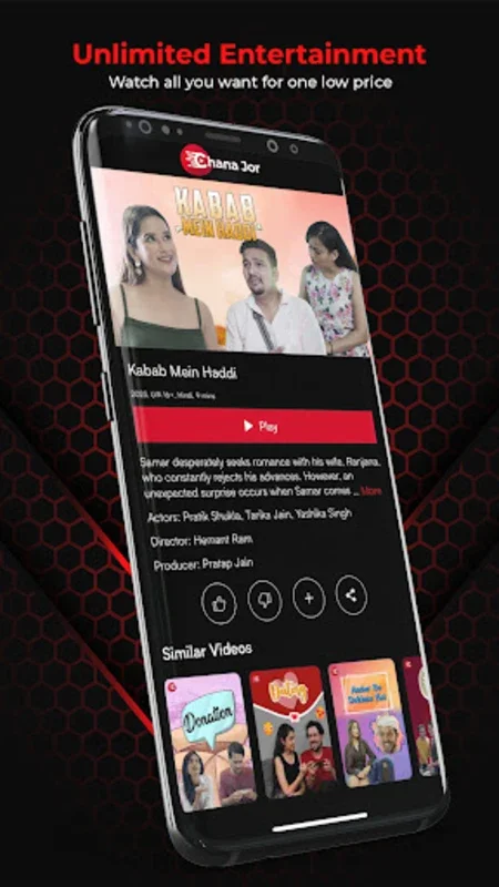 Chana Jor for Android - Enjoy HD Comedy Streaming