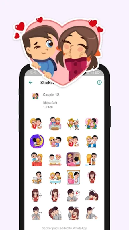 456+ Cute Couple Stickers for Android - Free Download on AppHuts