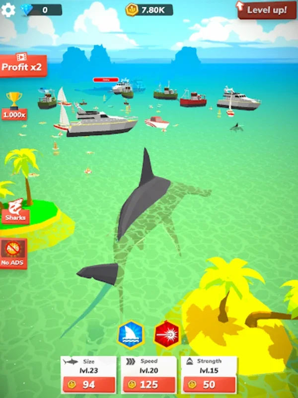 Idle Shark World - Tycoon Game for Android - No Downloading from AppHuts