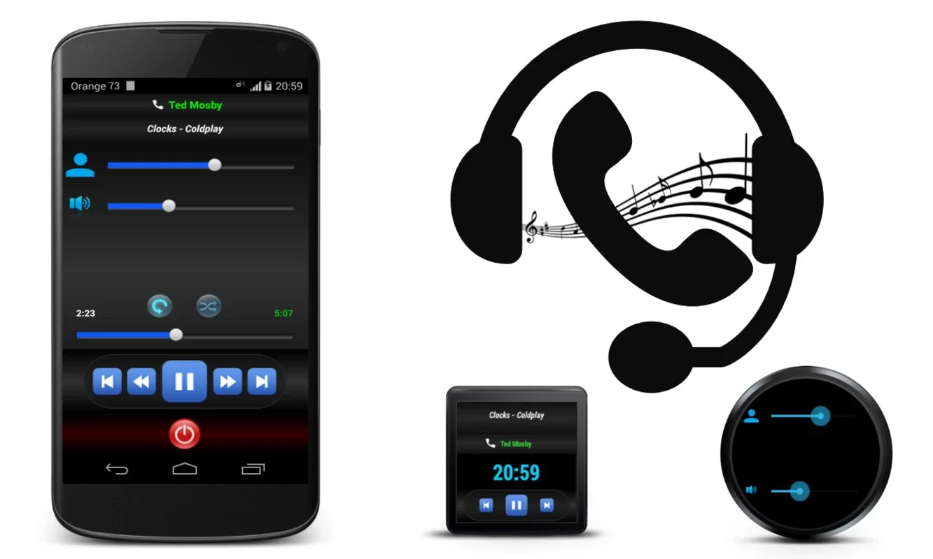 MusicCall Player for Android - Control Music During Calls