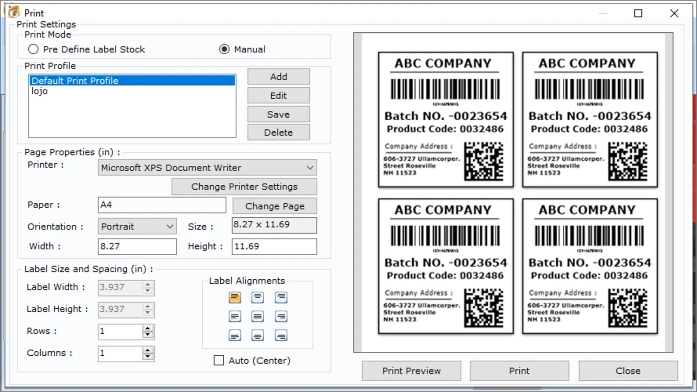 Shipping and Logistics Labeling Software for Windows