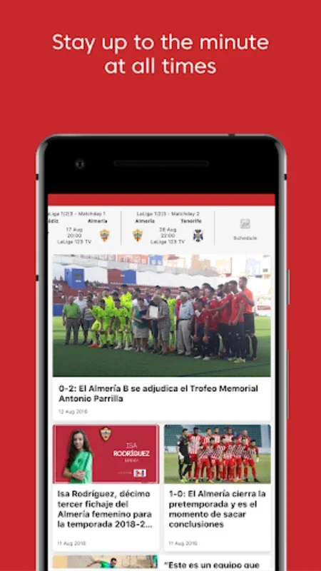 UD Almería - Official App for Android: Unbeatable Fan Experience