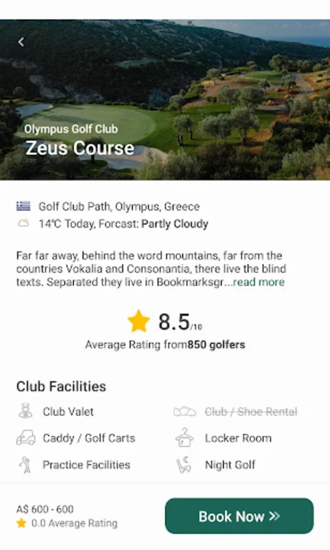 golfscape for Android - Securely Book Global Tee Times