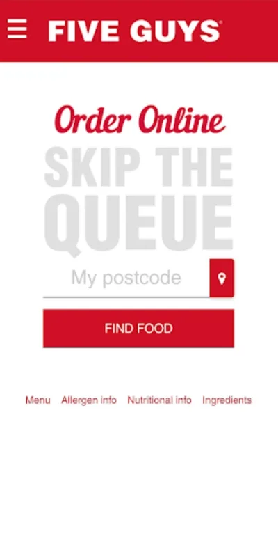 Five Guys for Android - Convenient Fast-Food Orders