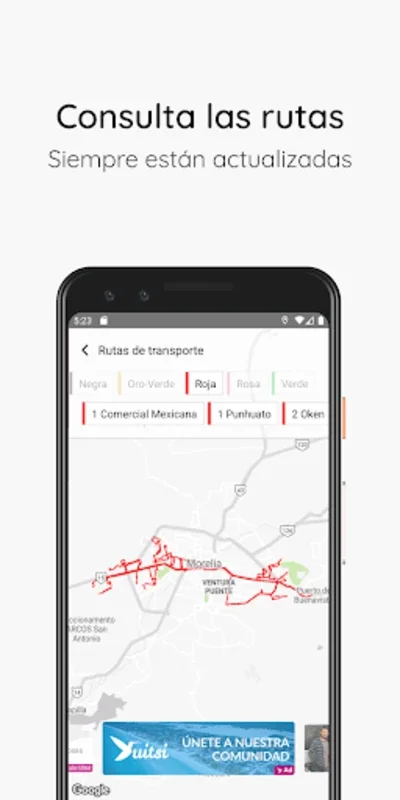 Uitsi Transporte Morelia for Android - Convenient Transport