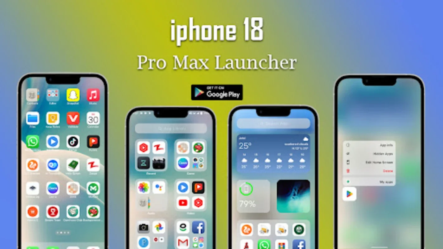 iphone 18 Pro Max Launcher for Android - Transform Your Device