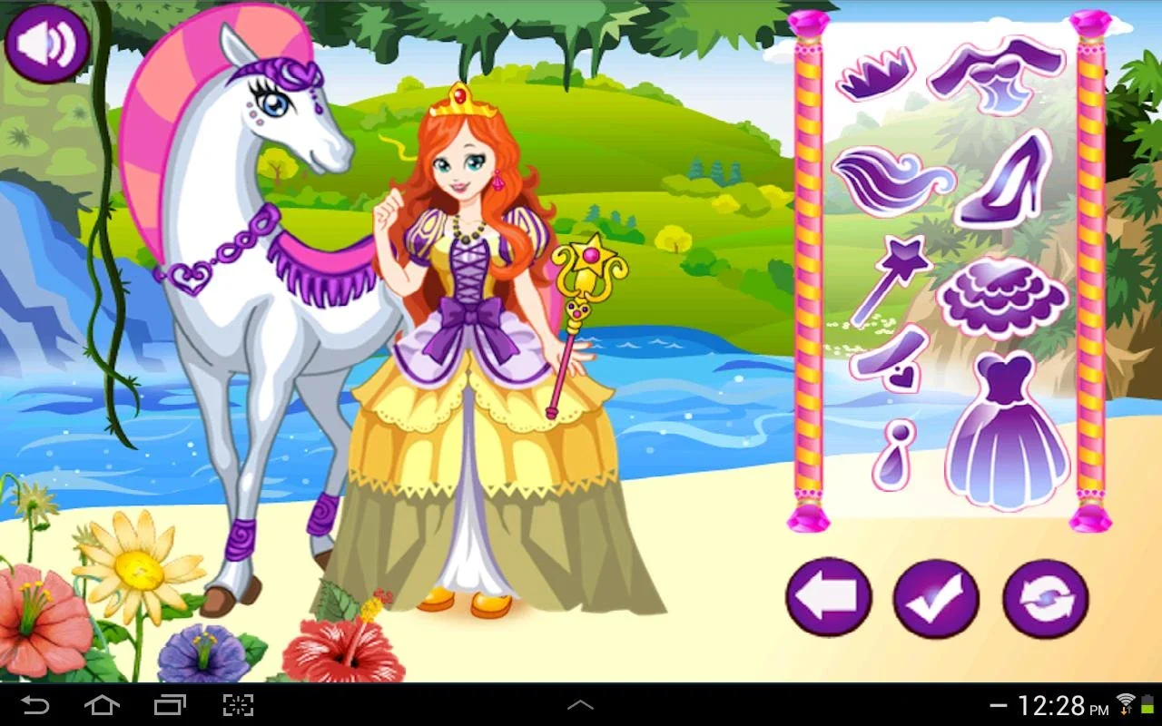 White Horse Princess Dress Up for Android - No Downloading Needed