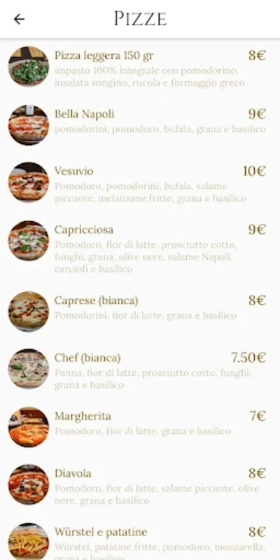 Mangianapoli for Android: Order Napoli Pizza in Rome