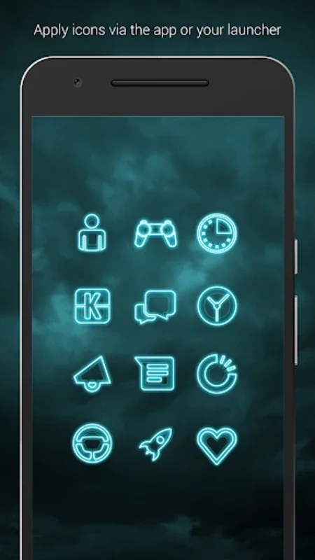 The Grid - Icon Pack for Android: Futuristic Interface