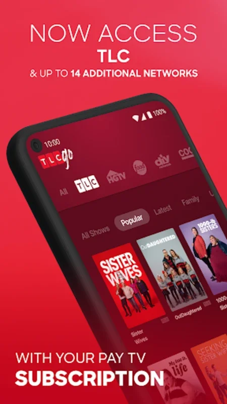 TLC GO for Android - Stream Your Favorite Shows