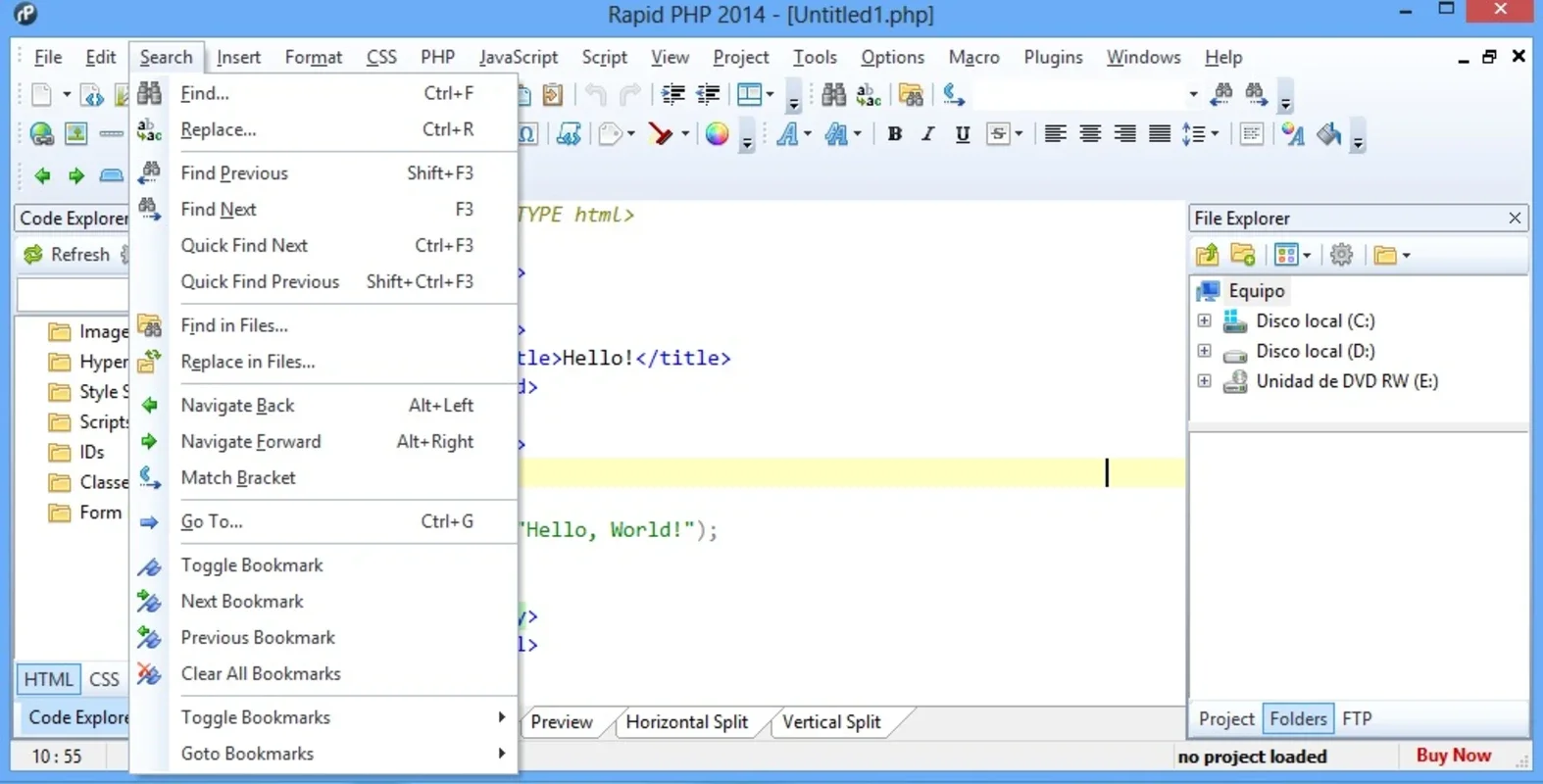 Rapid PHP Editor: Powerful PHP IDE for Windows