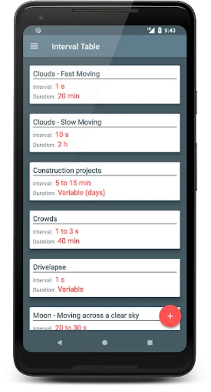 TimeLapse Calculator for Android - No Downloading Needed