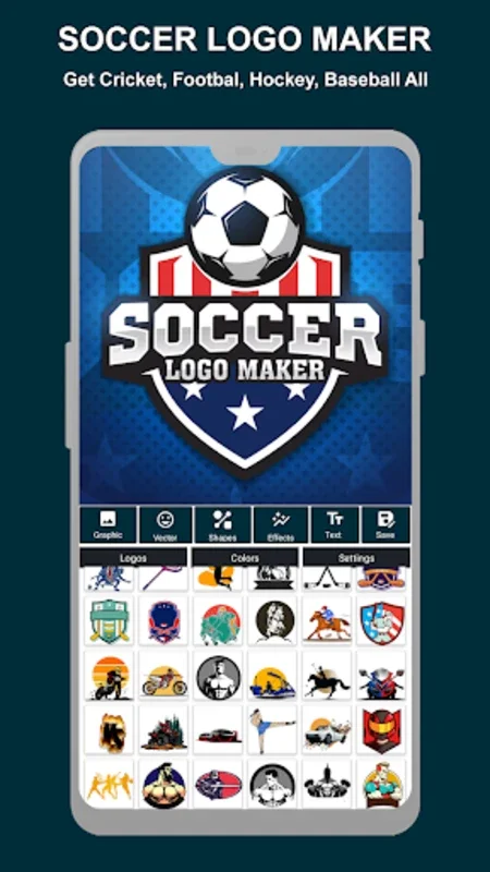 Sports Logo Maker for Android - Craft Dynamic Logos