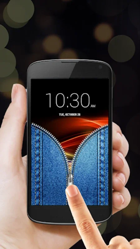 Jeans Zipper Lock for Android - Secure Your Phone in Style