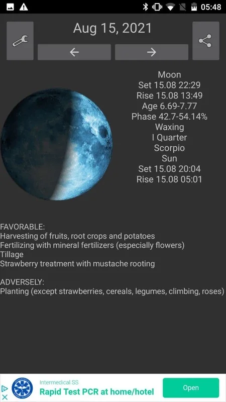 Garden Lunar Calendar for Android: Plan Your Garden with Moon Cycles