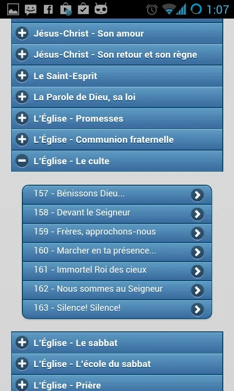 Hymnes et Louanges for Android - Rich Hymnal Experience