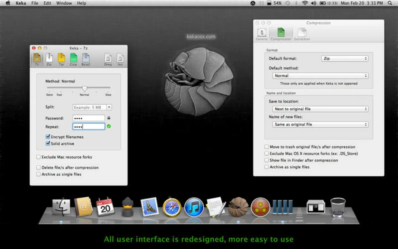 Keka for Mac - Efficient File Compression Solution
