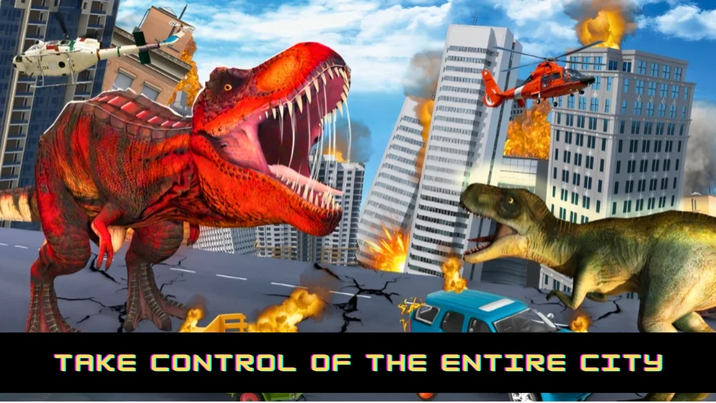 Angry Dino Rampage City Attack on Android: Unleash Dinosaur Mayhem