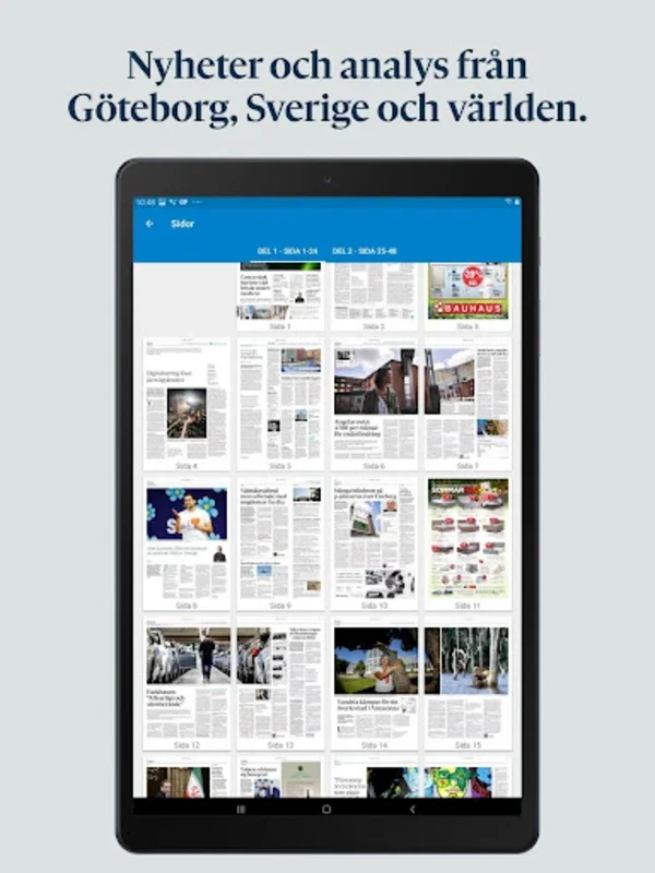 Göteborgs-Posten E-tidning for Android - Unparalleled Journalism