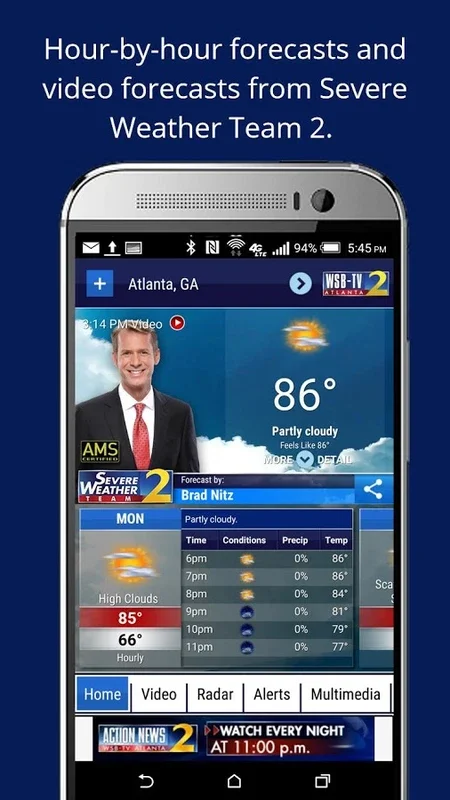 WSB Weather for Android - Comprehensive Weather Monitoring