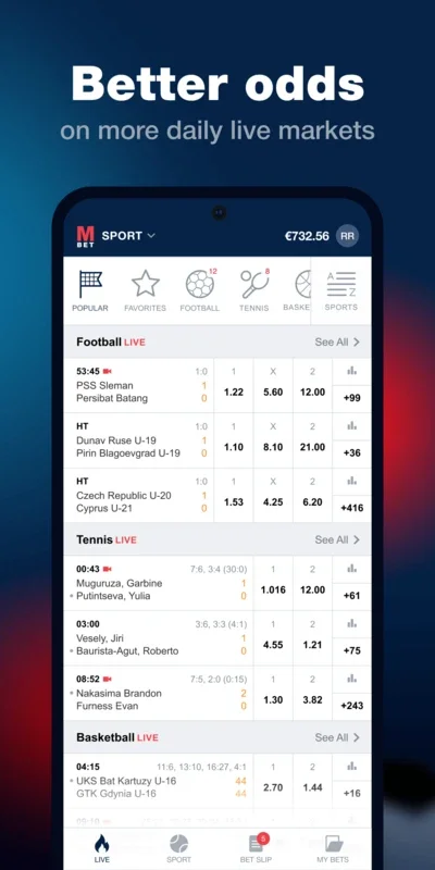 Marathonbet for Android - Exciting Betting Options