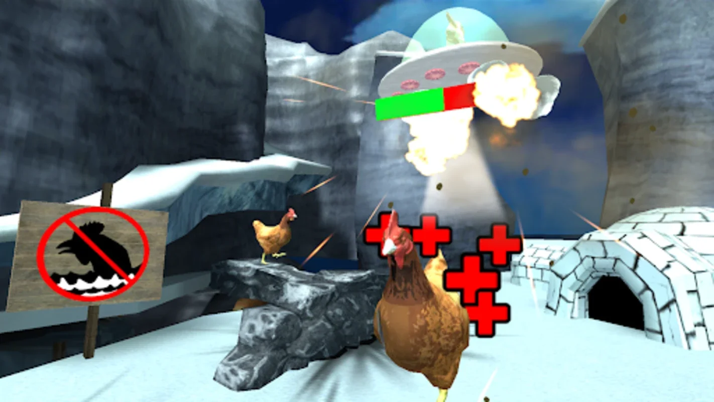 Cluck Shot for Android - Intense Chicken - themed Shooter