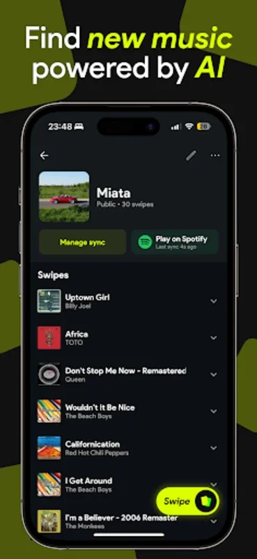 Swipefy for Android - Discover and Build Playlists