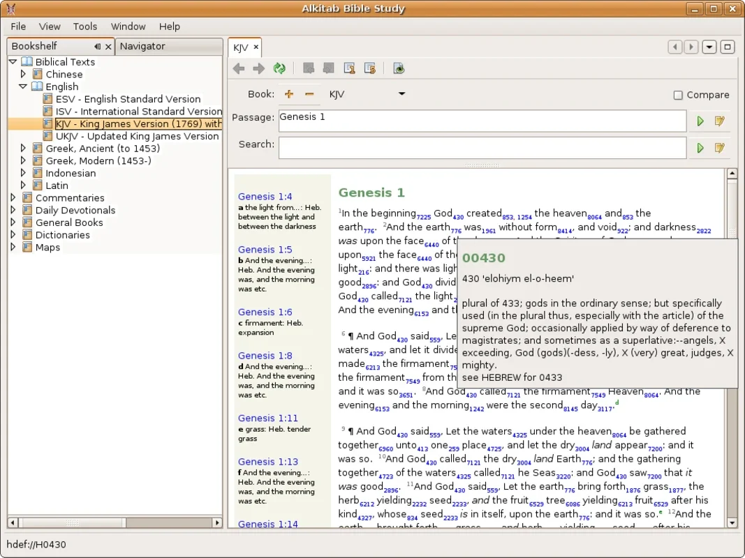 Alkitab Bible Study for Windows - Access the Word of God Easily