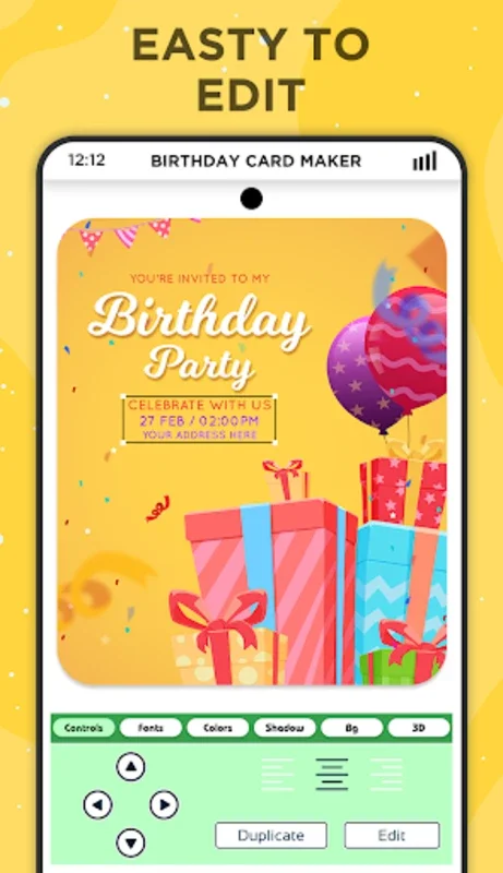 Birthday Invitation Maker for Android - Ideal for Personalized Birthday Invitations