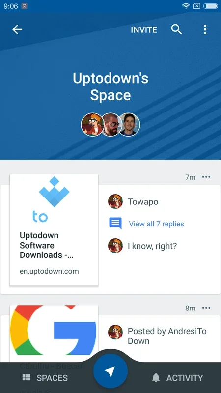 Spaces - Small Group Sharing for Android: Effortless Group Sharing