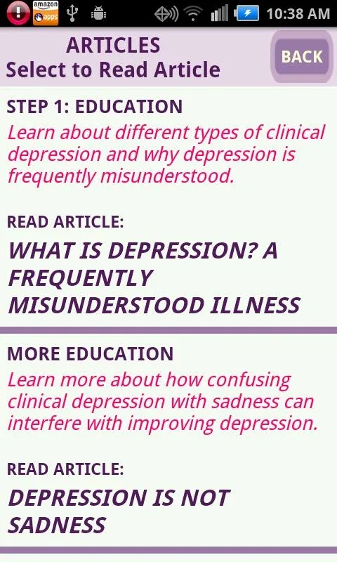 Depression CBT Self-Help Guide for Android: Manage Anxiety