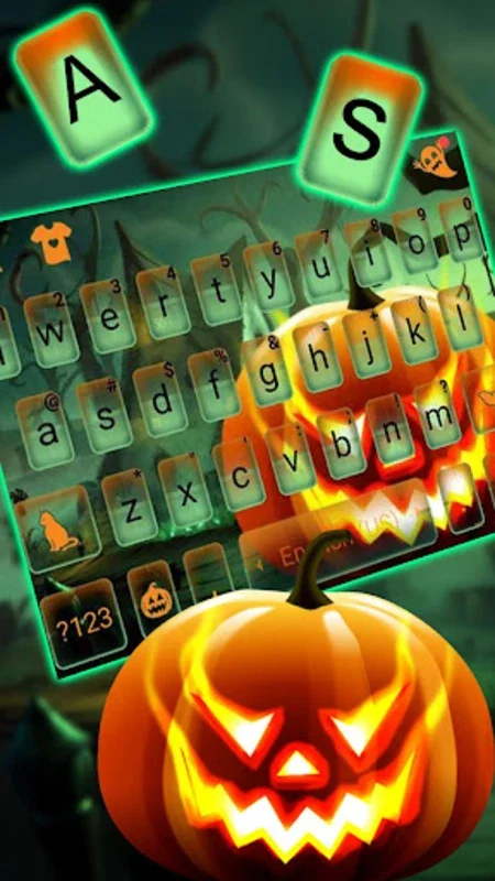 Evil Halloween Keyboard Theme for Android - Stylish Typing