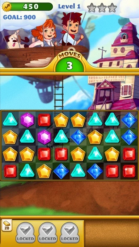 Jewel Mania for Android - Colorful Jewel - Matching Fun