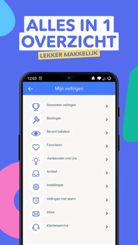 VakantieVeilingen for Android - Thrilling Auction Deals