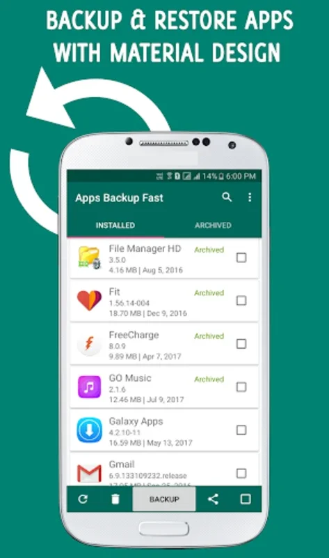 Apps Backup and Restore for Android - Manage Your Apps Easily