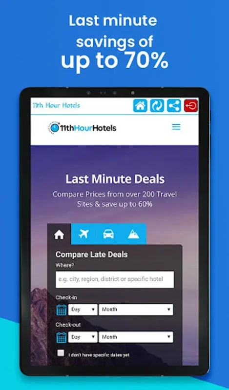 11th Hour Hotels for Android - Find Last-Minute Deals