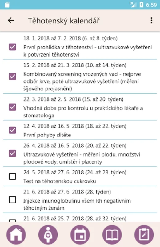 Těhotenská kalkulačka for Android - Comprehensive Pregnancy Tracker