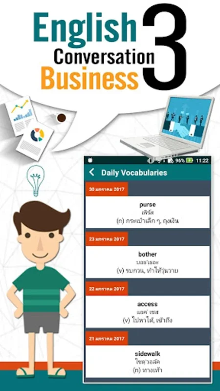 สนทนาภาษาอังกฤษ 3 ธุรกิจ for Android: Master Business English