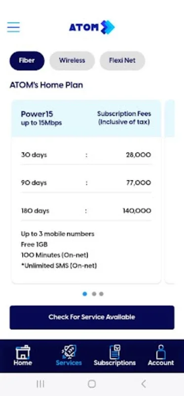 ATOM POWER for Android - Manage Broadband Easily