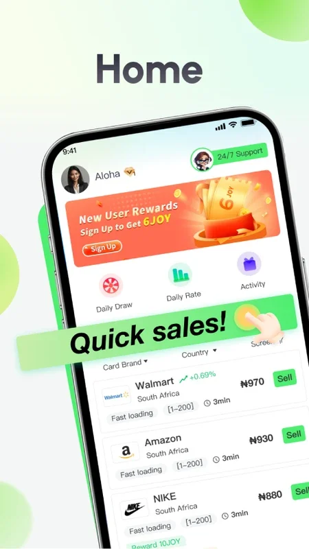 JoySale-sell gift card for Android - No Downloading Required