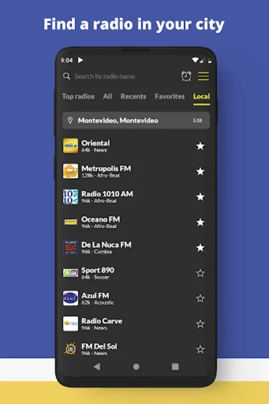 Radio Uruguay FM online for Android - Stream Uruguayan Radio