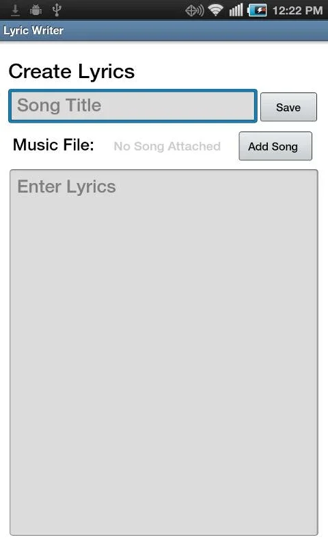 Lyric Writer for Android: Organize Your Lyrics Effortlessly