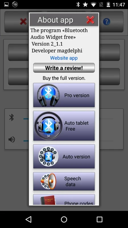 Bluetooth AudioWidget Free for Android - Manage Bluetooth Headphones