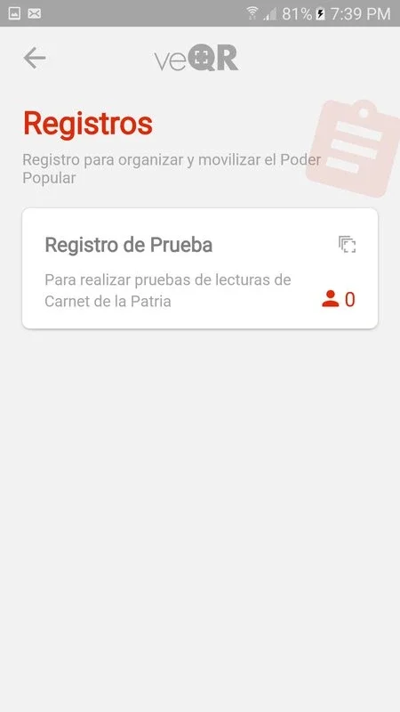 veQR - Somos Venezuela for Android: Keep ID Cards Current